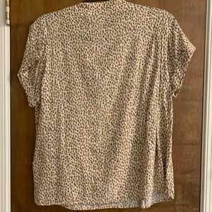 GAP cheetah print blouse. NWT